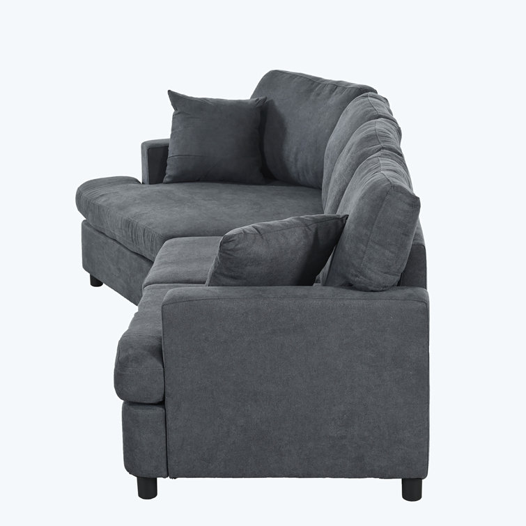 Couch with removable top back cushions